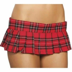 Roma Costume Pleated Plaid Schoolgirl Skirt