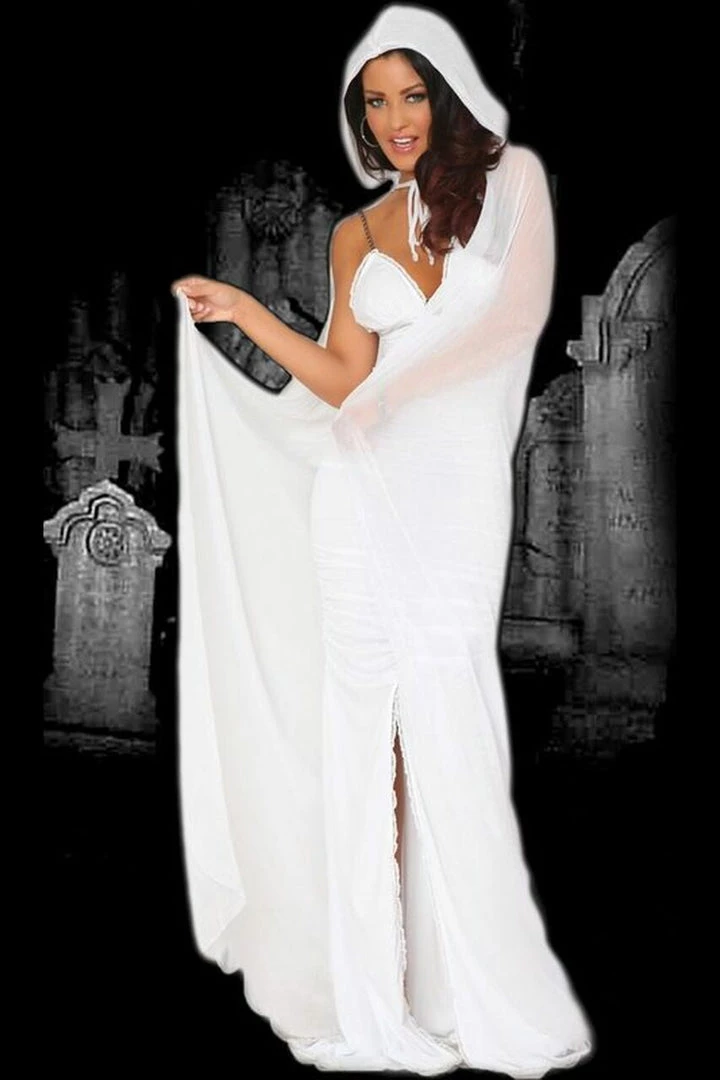 3WISHES Sexy Halloween Spirit Ghost Costume 3 3WISHES Sexy Halloween Spirit Ghost Costume