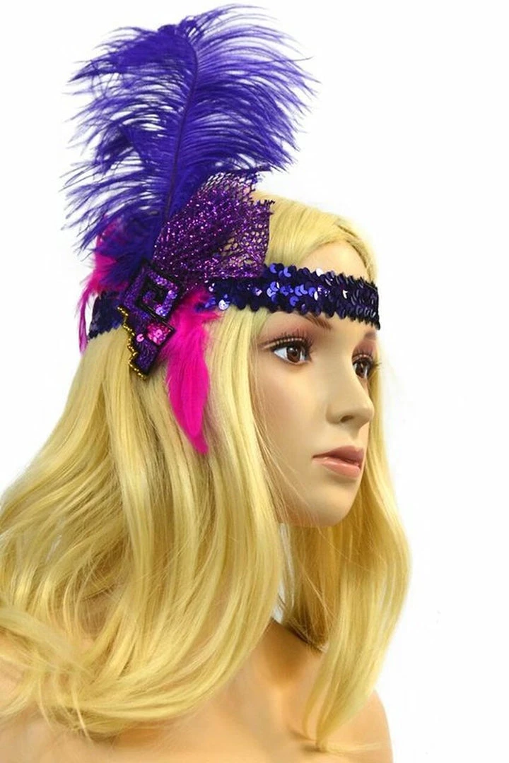 Glitz Teaz Pasties Accessories Flashy Feather Headband 9 Glitz Teaz Pasties Accessories Flashy Feather Headband