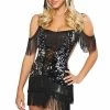 3WISHES Flapper Costumes Sequin Flapper Girl Costume