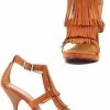 Ellie Shoes Fringe High Heel Fringe Sandals High Heels
