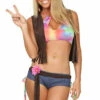 3WISHES Free Love Hippie Costume Music Festival Wear