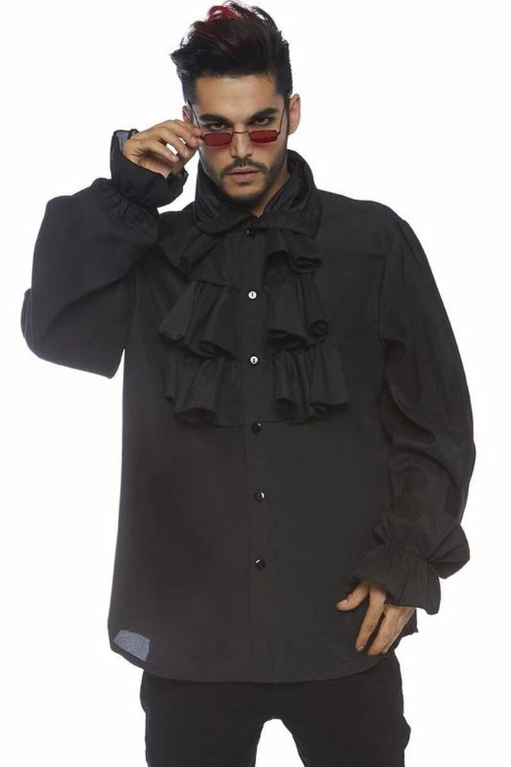 Leg Avenue Ruffle Front Shirt 4 Leg Avenue Ruffle Front Shirt