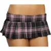 Roma Costume Pleated Plaid Schoolgirl Skirt