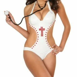 3WISHES Studded Nurse Costume