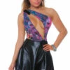 3WISHES Sexy One Shoulder Mini Dress