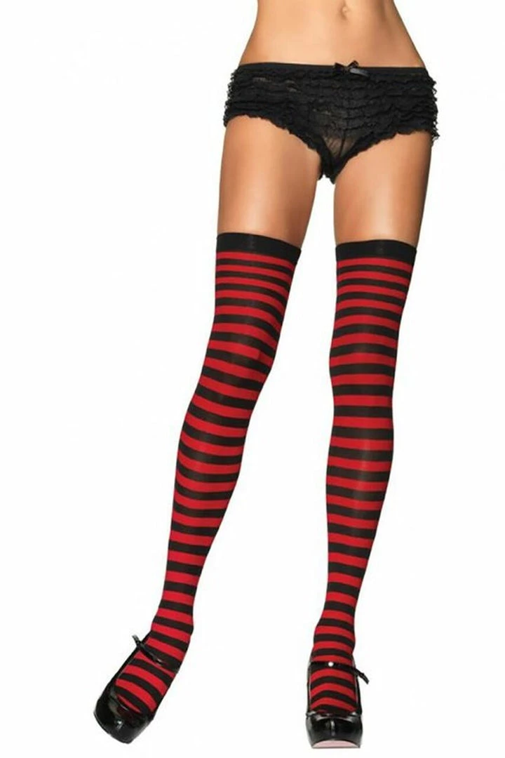Leg Avenue Candy Cane Stockings 6 Leg Avenue Candy Cane Stockings