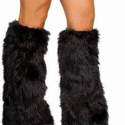 Roma Costume Sexy Fur Boot Covers Music Festival Wear