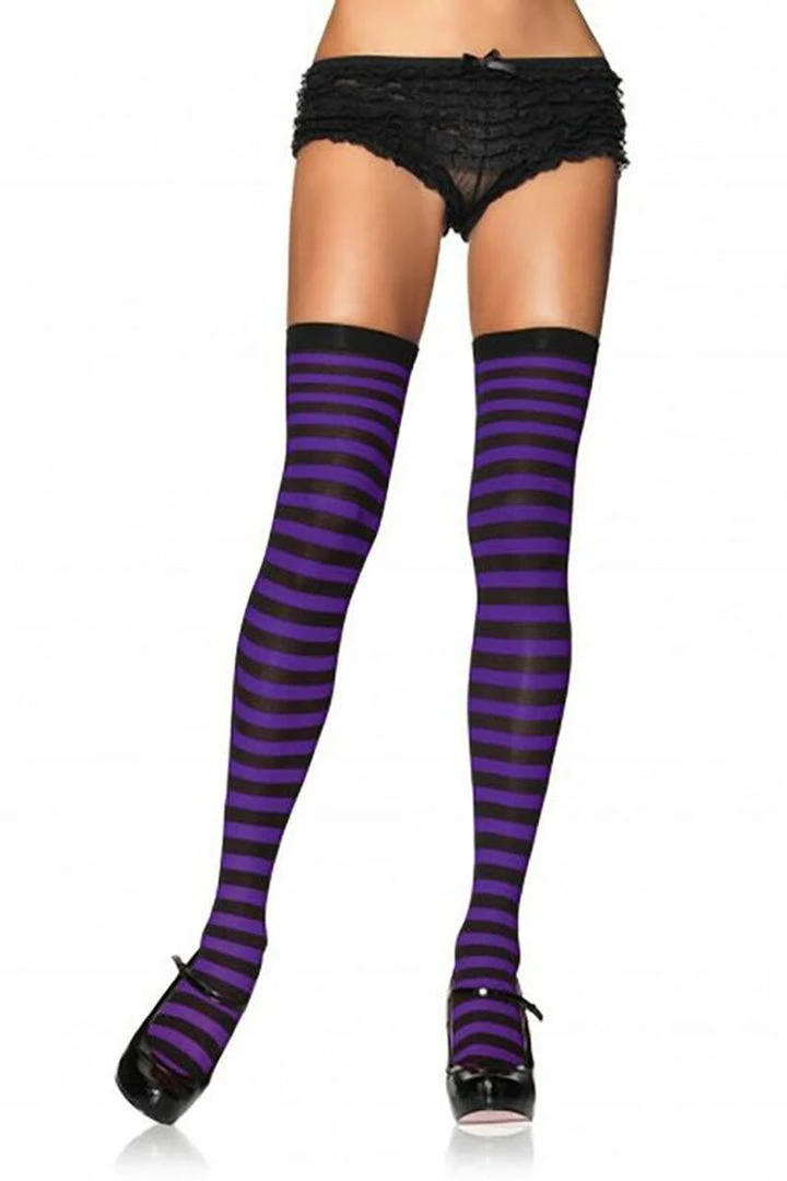 Leg Avenue Candy Cane Stockings 2 Leg Avenue Candy Cane Stockings