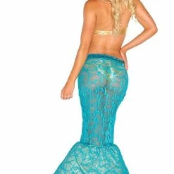 3WISHES Sexy Halloween Costumes Vixen Of The Sea Mermaid Costume