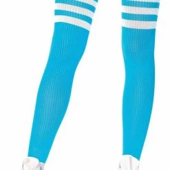 Leg Avenue Striped Thigh High Stockings Hosiery 17 Leg Avenue Striped Thigh High Stockings Hosiery