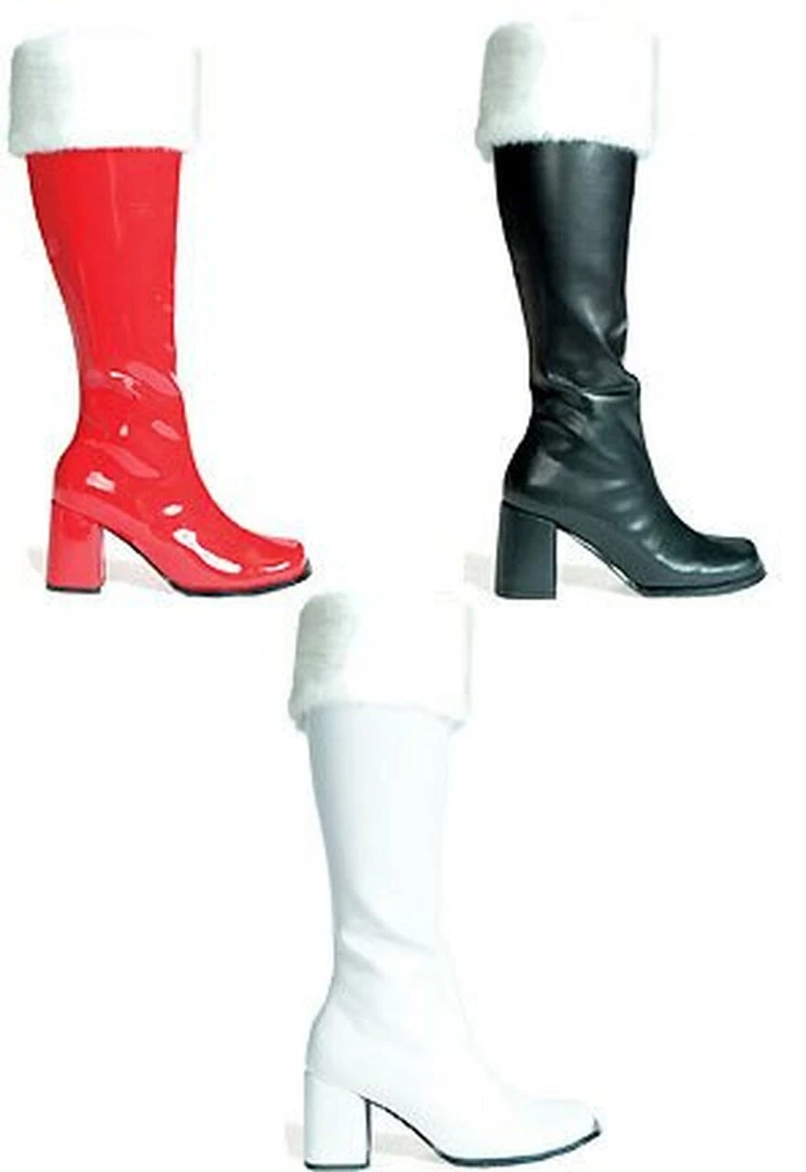 Ellie Shoes Fur Top Knee High GoGo Boots 2 Ellie Shoes Fur Top Knee High GoGo Boots