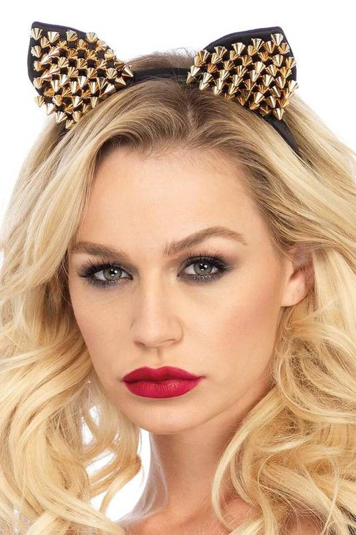 Leg Avenue Saucy Cat Studded Ears Accessories 1 Leg Avenue Saucy Cat Studded Ears Accessories