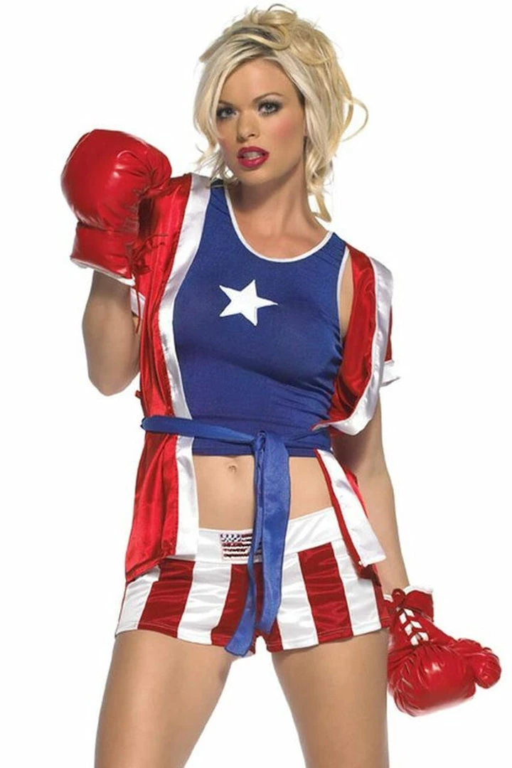 Leg Avenue Knock Out Champ Boxer Costume Sport Costumes 3 Leg Avenue Knock Out Champ Boxer Costume Sport Costumes