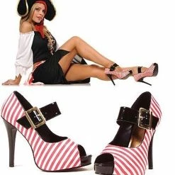 Ellie Shoes Pirate Wench Peep Toe Pump Shoes
