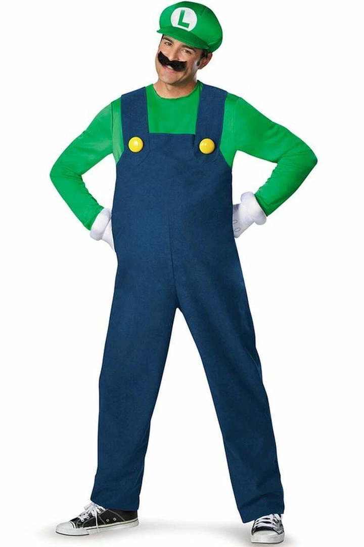 Disguise Sexy Halloween Costumes Deluxe Luigi Costume 2 Disguise Sexy Halloween Costumes Deluxe Luigi Costume