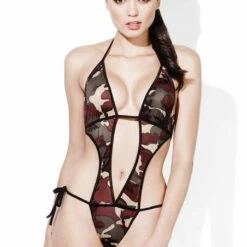 Fever Lingerie Sheer Army Commando Outfit 6 Fever Lingerie Sheer Army Commando Outfit