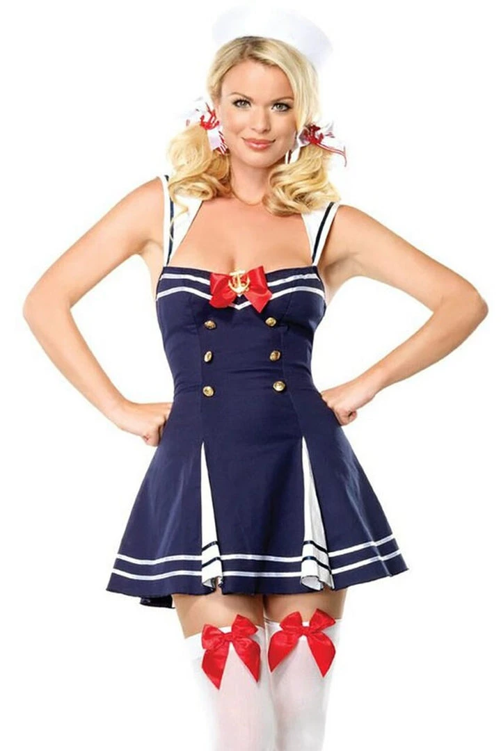 Leg Avenue Wayward Sailor Halloween Dress Outfit 1 Leg Avenue Wayward Sailor Halloween Dress Outfit