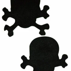 GE Apparel Black Skull And Crossbones Pasties