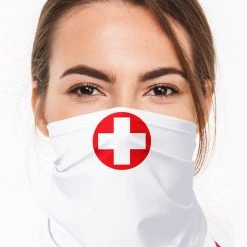 BodyZone Nurse Costume Gaiter Mask 5 BodyZone Nurse Costume Gaiter Mask
