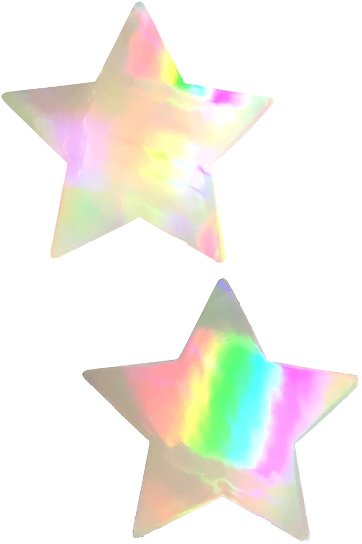 NevaNude Care Bare Stare Holographic Stars Nipple Pasties 1 NevaNude Care Bare Stare Holographic Stars Nipple Pasties