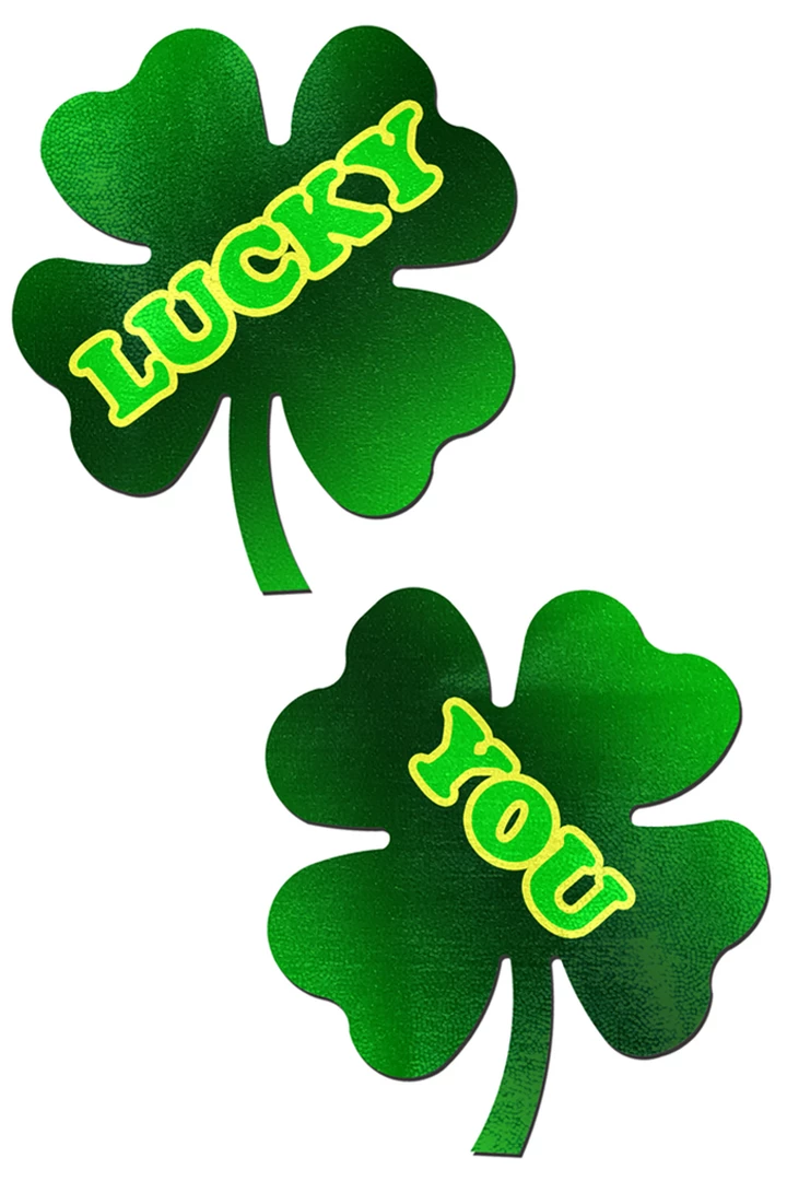 Pastease Lucky You Four Leaf Clover Pasties 1 Pastease Lucky You Four Leaf Clover Pasties