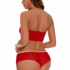 Coquette Lycra Tube Top Set Lingerie