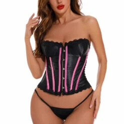 Coquette Contrast Satin Corset Corsets