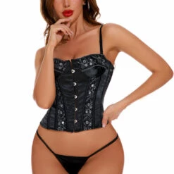 Coquette Lingerie Beaded Bustier Set