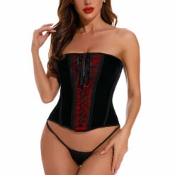 Coquette Erotic Velvet Bustier