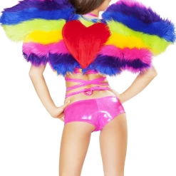 J. Valentine Furry Rainbow Pony Wings Accessories