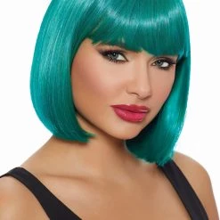 Dreamgirl Teal Wig With Bangs