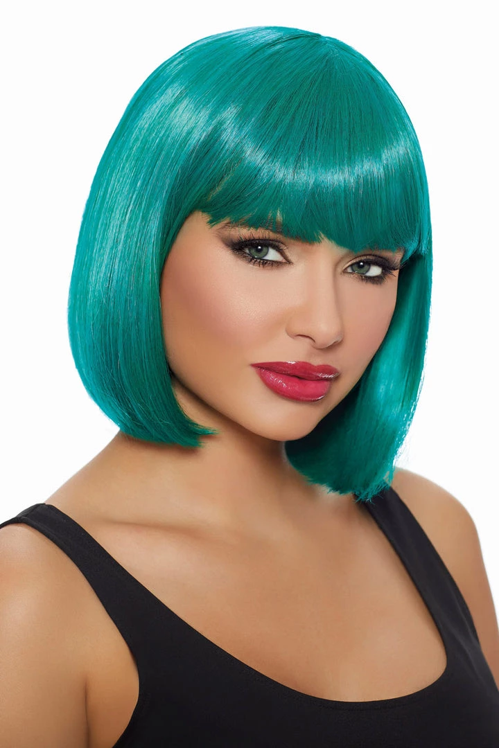 Dreamgirl Teal Wig With Bangs 1 Dreamgirl Teal Wig With Bangs