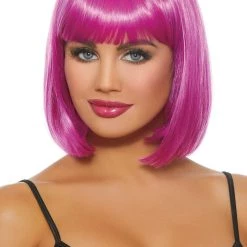 Dreamgirl Accessories Magenta Wig With Bangs