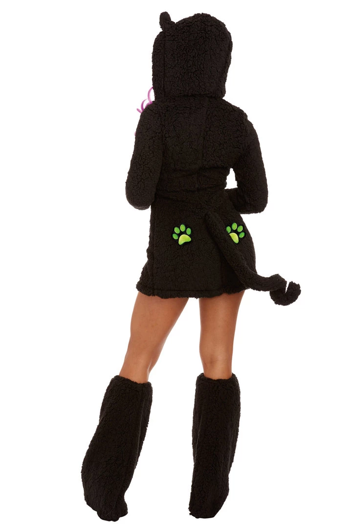 Dreamgirl Sexy Halloween Costumes Fuzzy Black Cat Costume 3 Dreamgirl Sexy Halloween Costumes Fuzzy Black Cat Costume