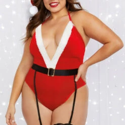 Dreamgirl Plus Size Lingerie Plus Size North Pole Hottie Teddy