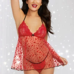 Dreamgirl Key To My Heart Babydoll