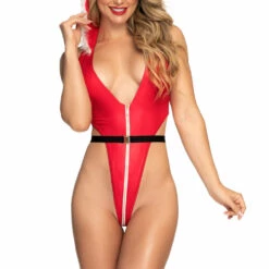 Mapalé Mrs. Claus Micro Teddy Lingerie