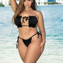 Mapalé Plus Size Skimpy Cinched Bikini