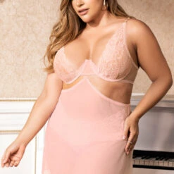 Mapalé Plus Size Tempting Two In One Babydoll