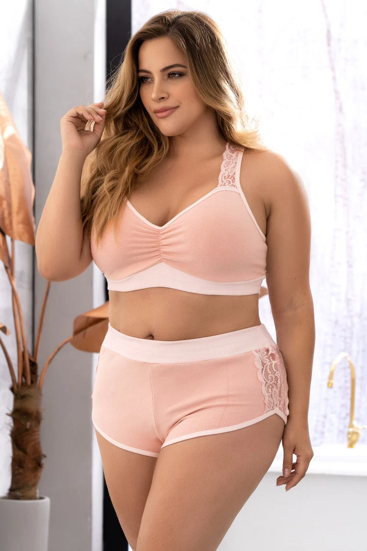 Mapalé Plus Size Lounge Around Pajama Set 2 Mapalé Plus Size Lounge Around Pajama Set