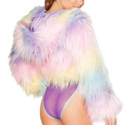 J. Valentine Clothing Light Up Candyland Cropped Jacket