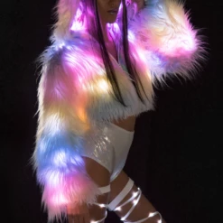 J. Valentine Clothing Light Up Candyland Cropped Jacket 8 J. Valentine Clothing Light Up Candyland Cropped Jacket