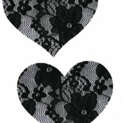 GE Apparel Black Floral Lace Pasties
