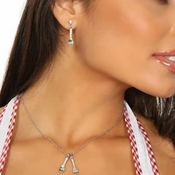 3WISHES Fork And Spoon Jewelry Set