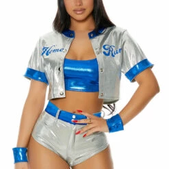 Forplay Plus Size Home Run Sexy Baseball Player Costume