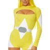 Forplay Yellow Power Move Superhero Costume