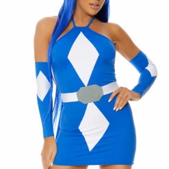 Forplay Blue Mega Power Superhero Costume