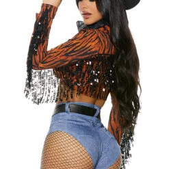 Forplay Plus Size Round 'Em Up Cowgirl Costume