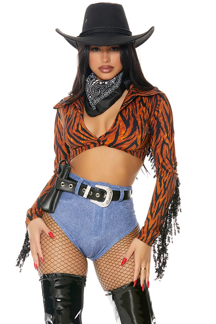Forplay Plus Size Round 'Em Up Cowgirl Costume 1 Forplay Plus Size Round 'Em Up Cowgirl Costume